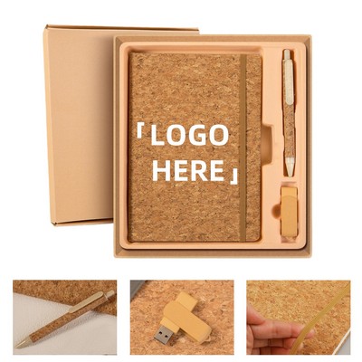 Eco-Friendly Business Gift Set Notebook/Pen/USB Drive