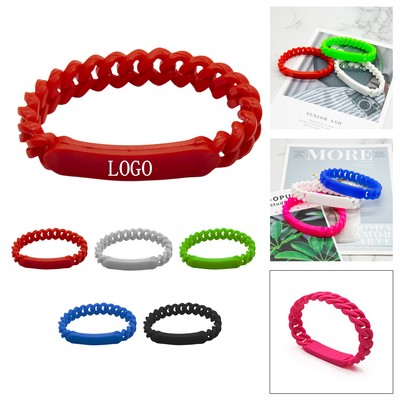 Silicone Braided Wristband