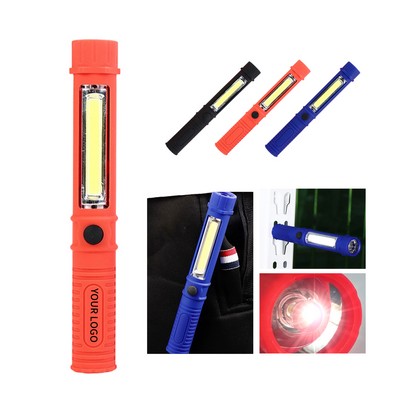 Rubberized ABS LED Work Light With Magnetic Base And COB Illumination