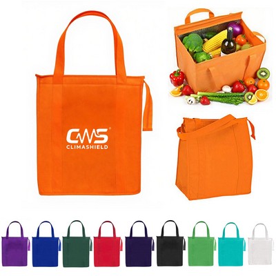 Insulated Large Non-Woven Grocery Tote