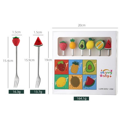 Stainless Steel Tableware Fork Set 6 Pcs Stainless Steel Flatware