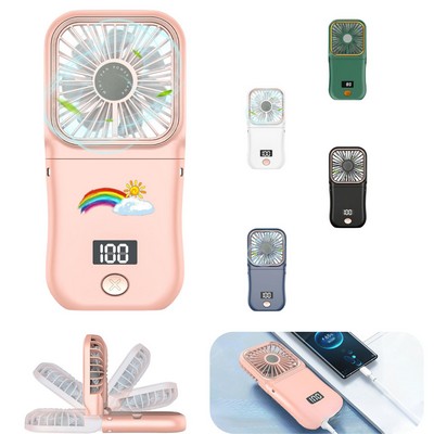 Portable Fan with LED Display