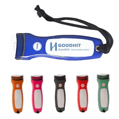 Flat Magnetic LED Flashlight with Strap