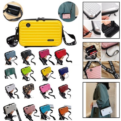 Mini Suitcase Cosmetics Case Carrying Bag