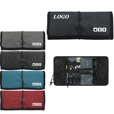Electronics Travel Cable Organizer Roll