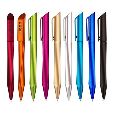 Abs Rotating Retractable Ballpoint Pen With Clip