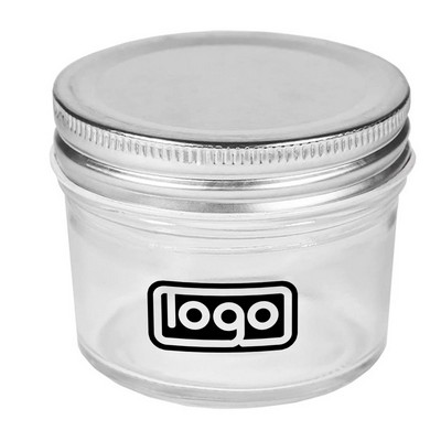4oz Leakproof Clear Glass Storage Jar w/ Lid