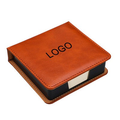 PU Leather Sticky Note Box