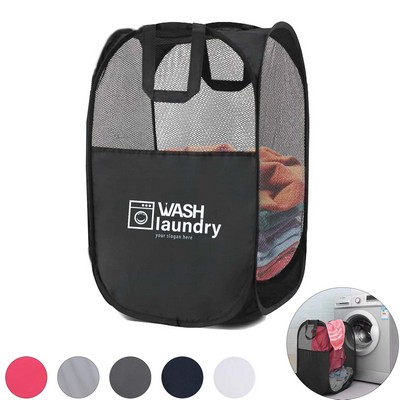 Foldable Mesh Laundry Storage Basket