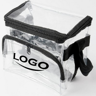 Clear PVC Lunch Tote Bag