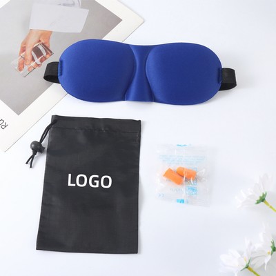 Eye Mask and Ear Plugs with Storage Bag