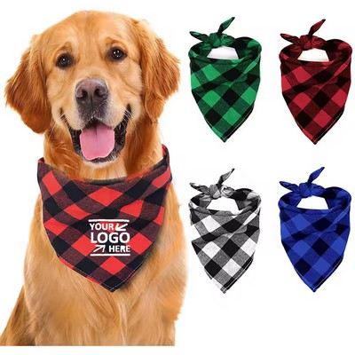 Triangle Pet Buffalo Bandana Scarf