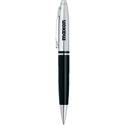 Cross Calais Ballpoint Pen - Chrome & Black Lacquer