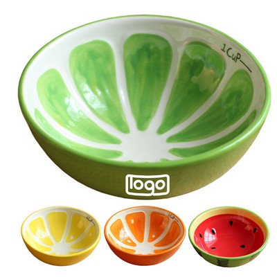 8oz Fruit Design Ceramic Bowl
