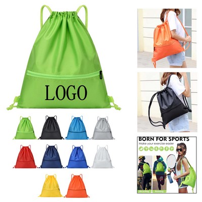 Oxford Cloth Drawstring Backpack