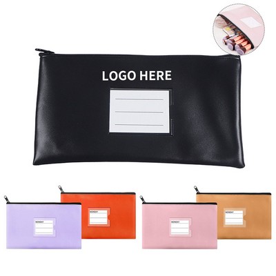 Secure Zippered Bank Deposit Pouches