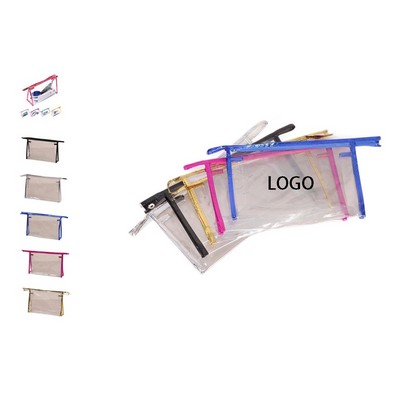 PVC Clear Cosmetic Zipper Pouch