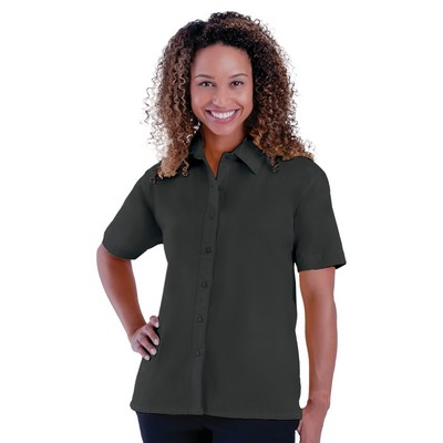 Blue Generation - Women's Pocketless Short Sleeve Poplin Shirt