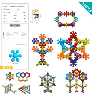 Plastic Building Blocks Early STEM Educational Toy for Kids