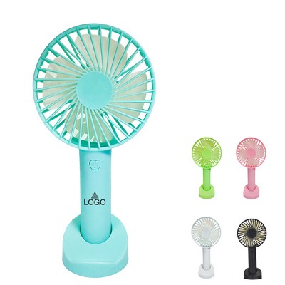 Rechargeable Hand Fan with Phone Holder