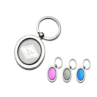 360° Rotatable Zinc Alloy Keychain