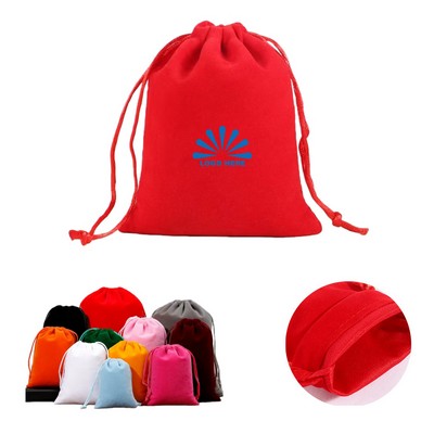 Velvet Gift Packaging Drawstring Pouch