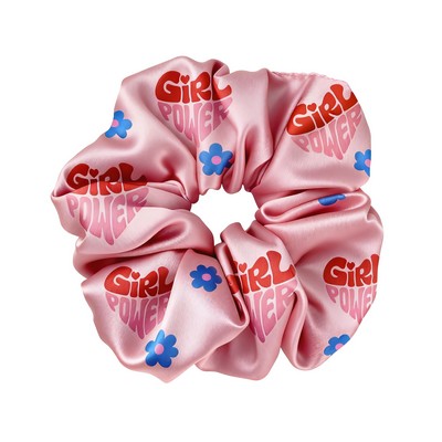 6'' Wide Satin Elastic Hair Scrunchie