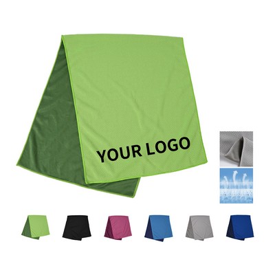 Super Absorbent Microfiber Cooling Towel With Breathable Mesh