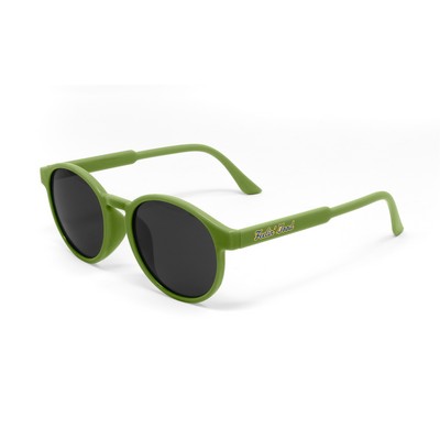 Retro Round Sunglasses: Solid Color Frame