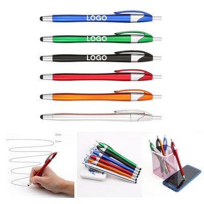 Plastic Ballpoint Pens with Stylus