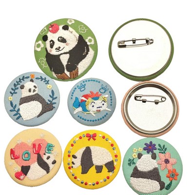 Embroidery Badge with Safety Pin