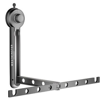 Foldable Suction Cup Clothes Drying Rack For Wall Mount