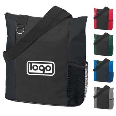 Oxford Zipper Tote Bag