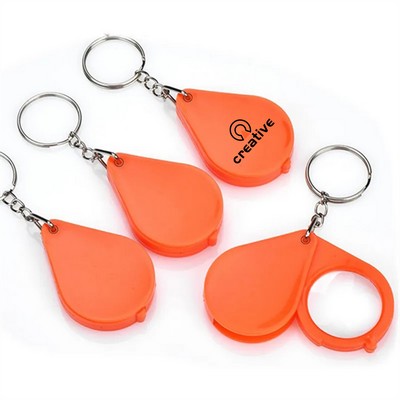 Mini Folding Portable Magnifier Keychain