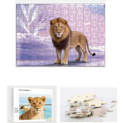 Personalized Wooden Jigsaw Puzzle - 120 Pieces