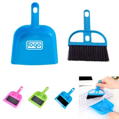 Mini Plastic Keyboard Cleaning Brush w/ Dustpan