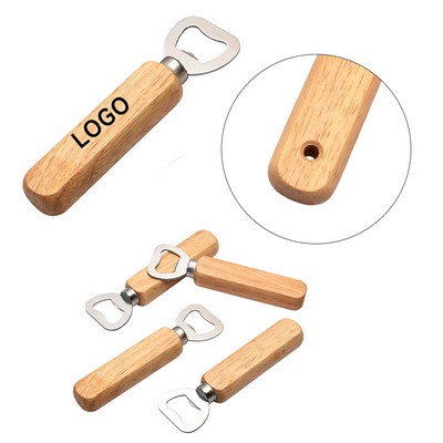 Wooden Handled Beer Bottle Opener