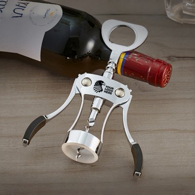 Zinc Alloy Wing Corkscrew Wine Bottle Opener