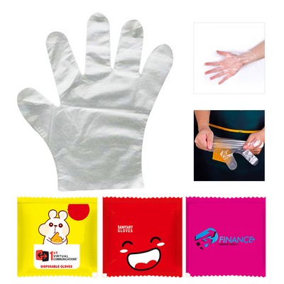 Custom Pe Disposable Golves For Food Eating