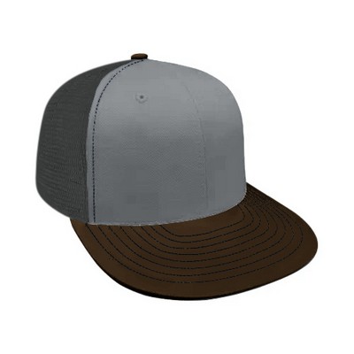 Meshback Dad Cap Snapback USA Made / Union-Charcoal Mesh