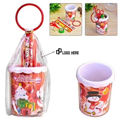 Creative Christmas Pen Holder Stationery Set