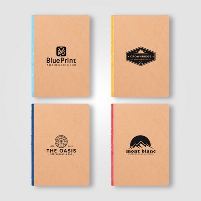 Romy Kraft Cover Color Edge Journal - A5 - Silkscreen