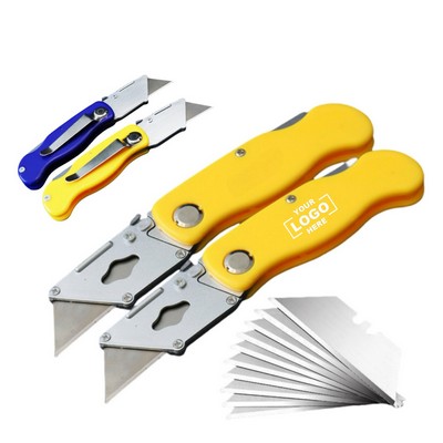 Versatile Lightweight Stainless Steel Folding Utility Knife