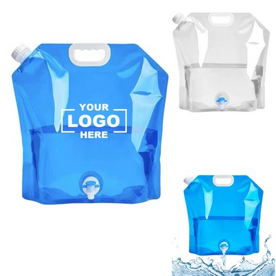 5L Portable foldable Water Bag With Tap