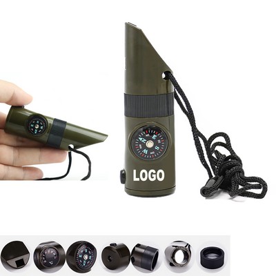 Outdoor Seven-In-One Multi-Function Whistle