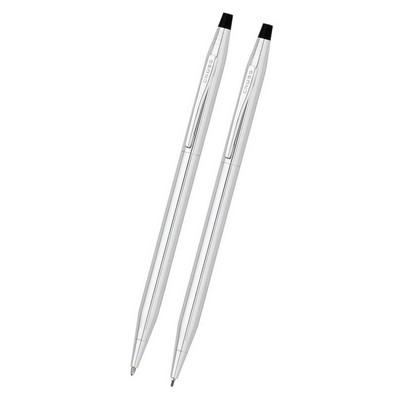 Cross Classic Century® Lustrous Chrome Pen and Pencil Set