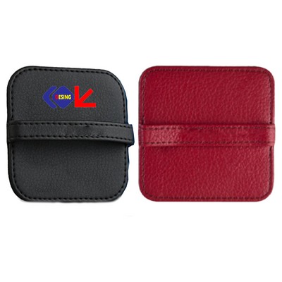 PU Leather Screen Cleaning Wipe Pad