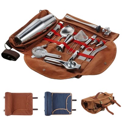 Canvas Single Shoulder Bartender Tool Storage Bag