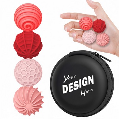 Silicone Textured Sensory Stress Relief Ball Set