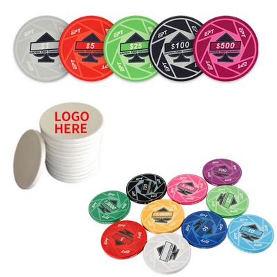 1.5" High-Quality Customizable Ceramic Chip Token